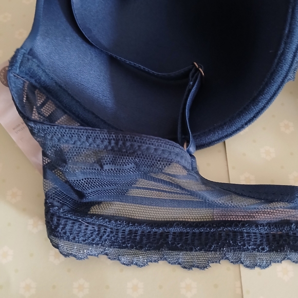 NWT Lucky Brand Blue Lace Demi  Bra Size 36B - Picture 10 of 14